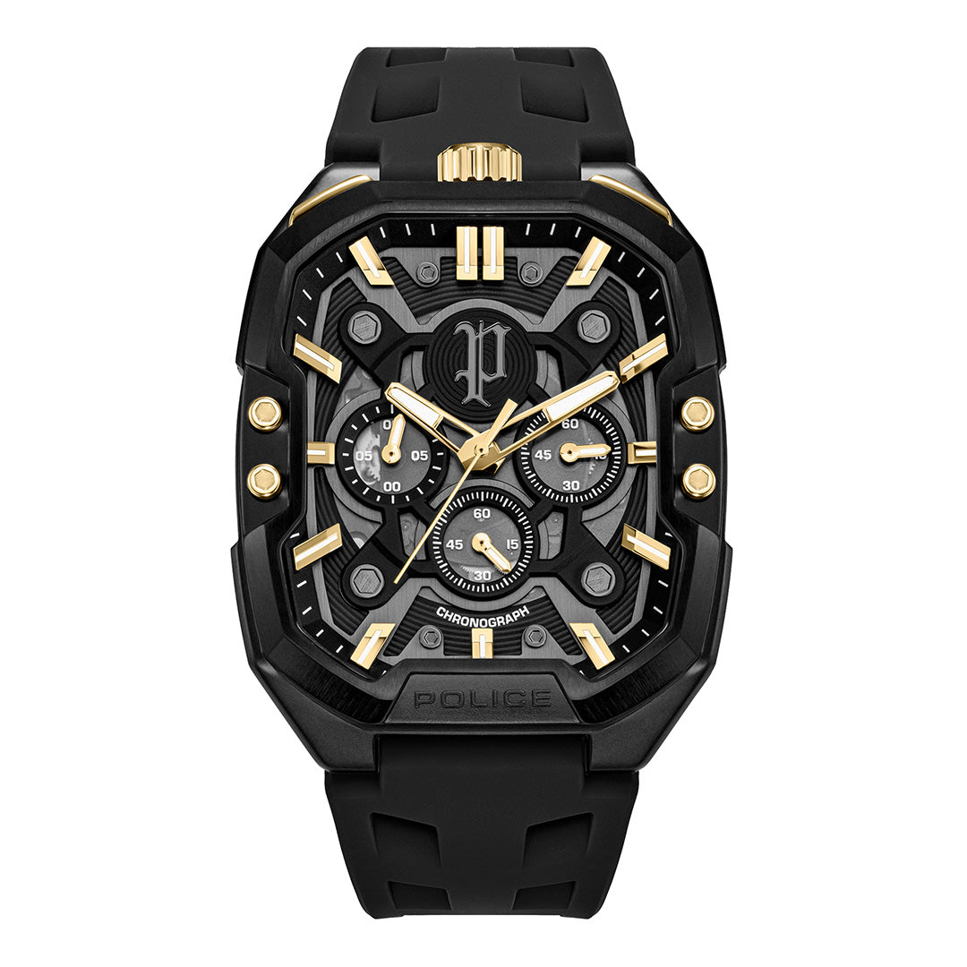 Police Bullhead Multifunction 43mm Rubber Band