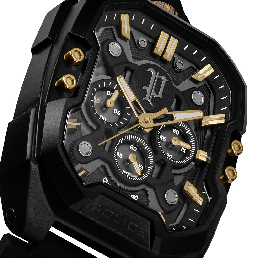 Police Bullhead Multifunction 43mm Rubber Band