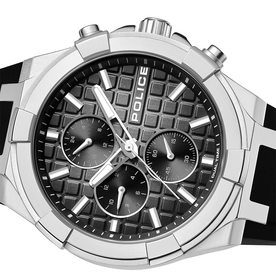 Police Guardian Multifunction 42mm Rubber Band