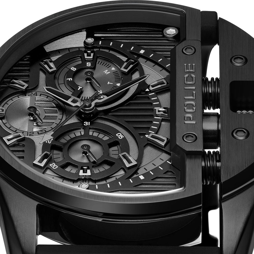 Police Daintree Multifunction 45mm Rubber Band