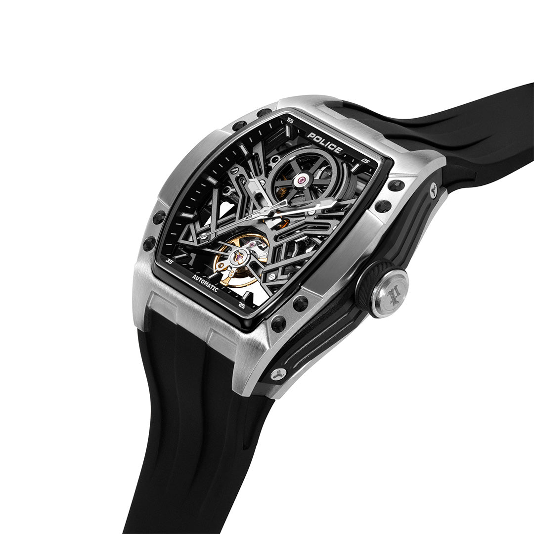 Police Tampa Automatic 42mm Rubber Band