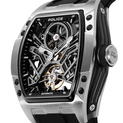 Police Tampa Automatic 42mm Rubber Band