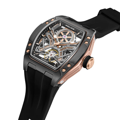 Police Tampa Automatic 42mm Rubber Band