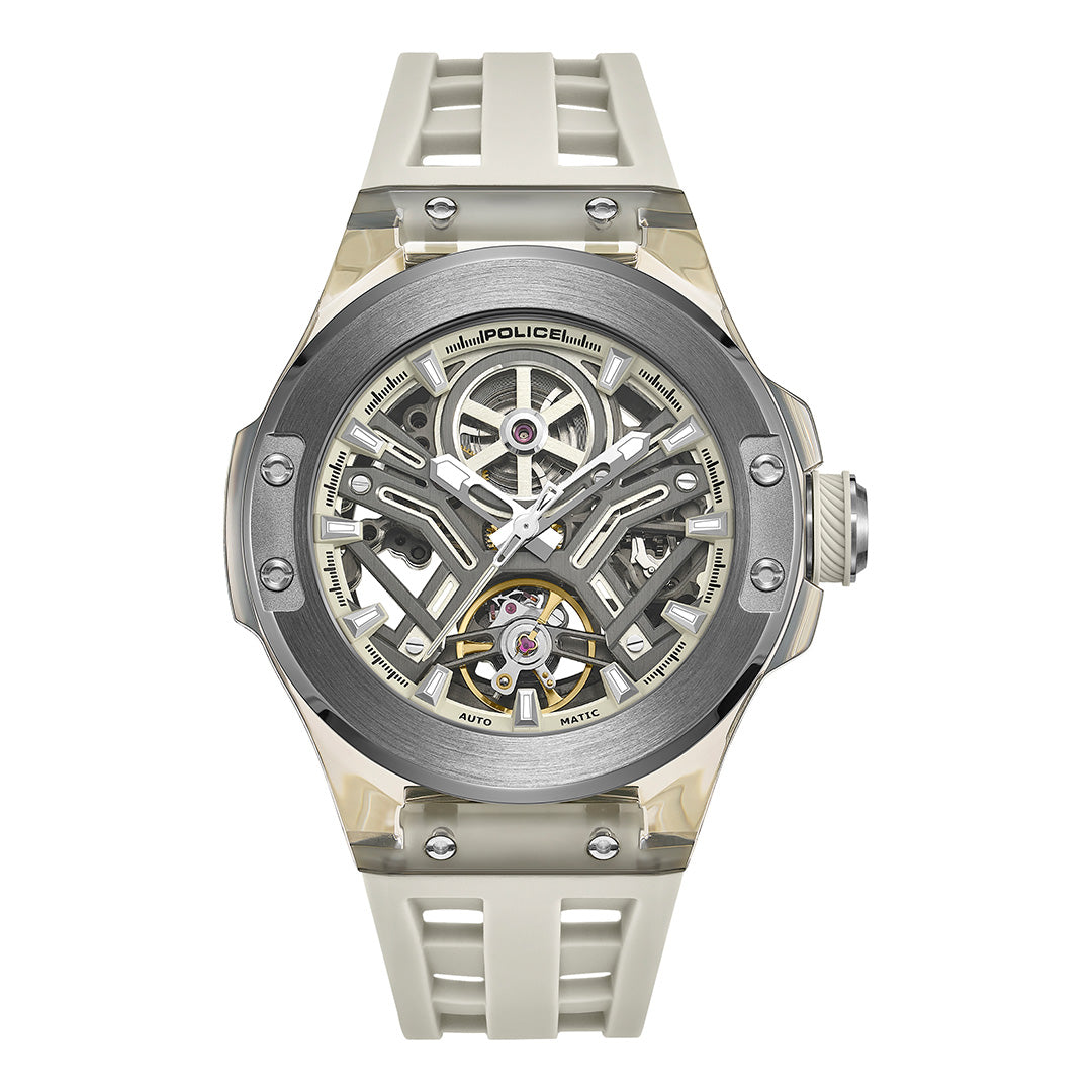 Police Cyclone Automatic 43.5mm Rubber Band