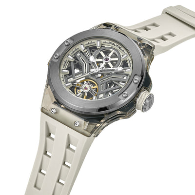 Police Cyclone Automatic 43.5mm Rubber Band