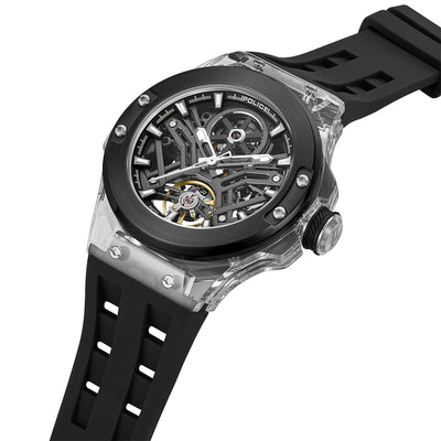 Police Cyclone Automatic 43.5mm Rubber Band