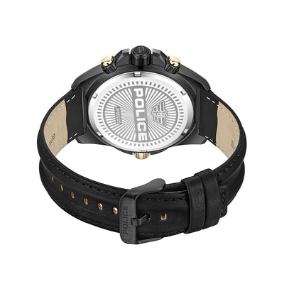 Police Electrical Multifunction 46mm Leather Band