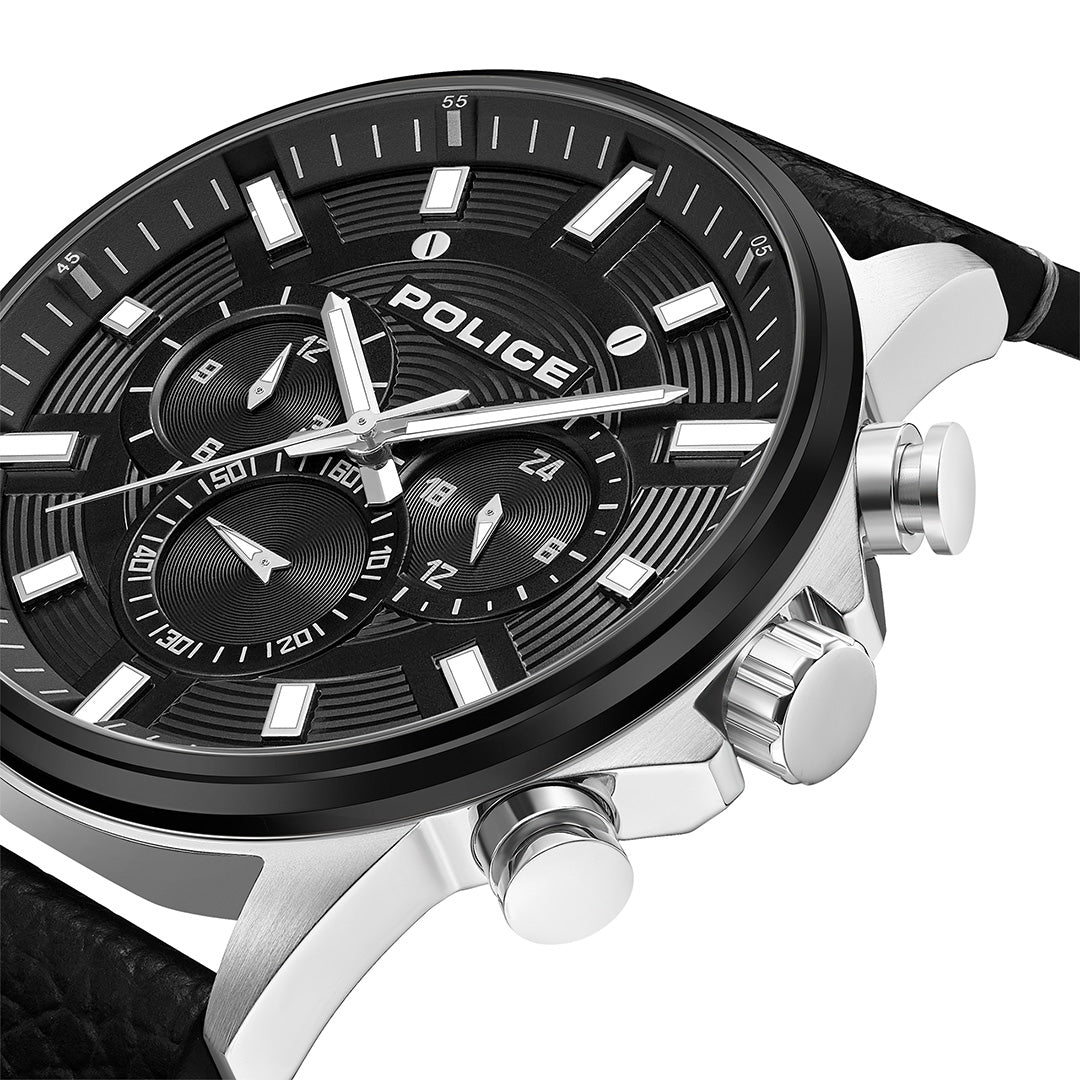 Police Kismet Multifunction 47mm Leather Band