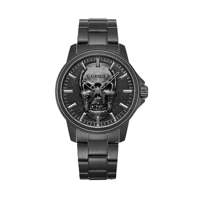 Police Mensor 3-Hand 44mm Stainless Steel Band