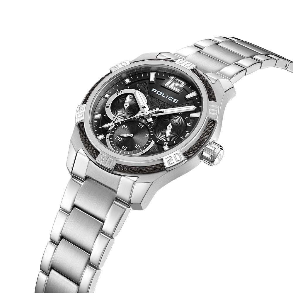 Police Chokery Multifunction 44mm Stainless Steel Band