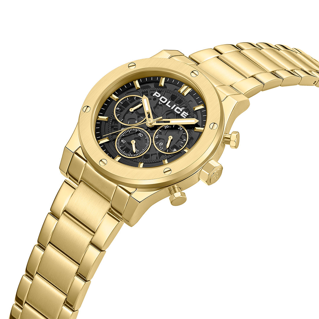 Police Knotty Multifunction 42mm Stainless Steel Band