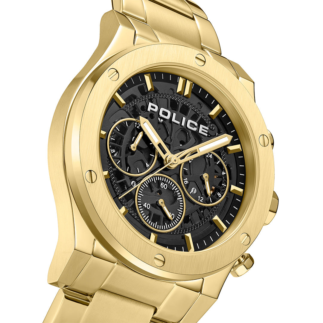 Police Knotty Multifunction 42mm Stainless Steel Band