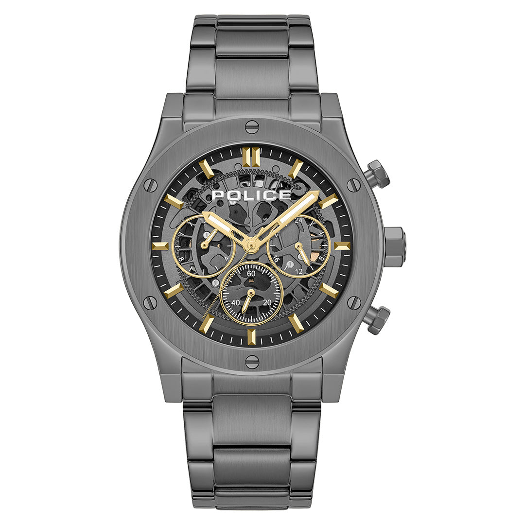 Police Knotty Multifunction 42mm Stainless Steel Band