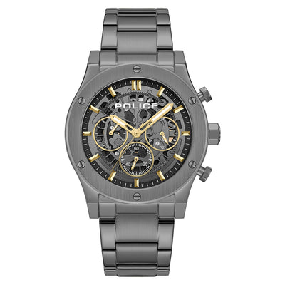 Police Knotty Multifunction 42mm Stainless Steel Band