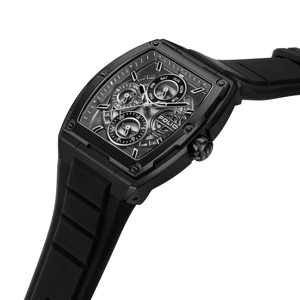 Police Creed Multifunction 42mm Rubber Band