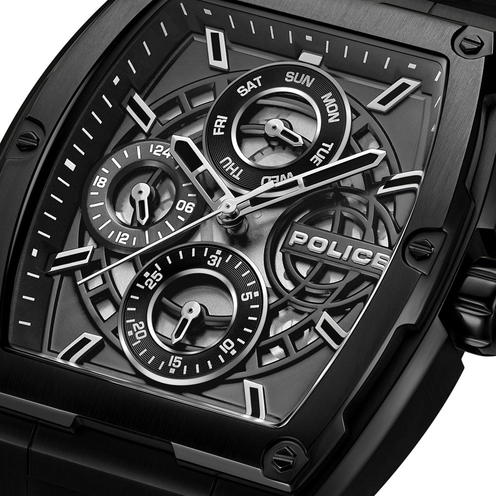 Police Creed Multifunction 42mm Rubber Band