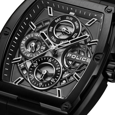 Police Creed Multifunction 42mm Rubber Band