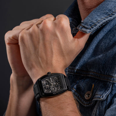 Police Creed Multifunction 42mm Rubber Band