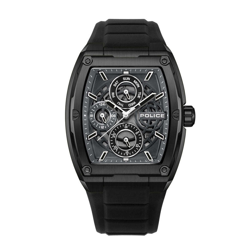 Police Creed Multifunction 42mm Rubber Band