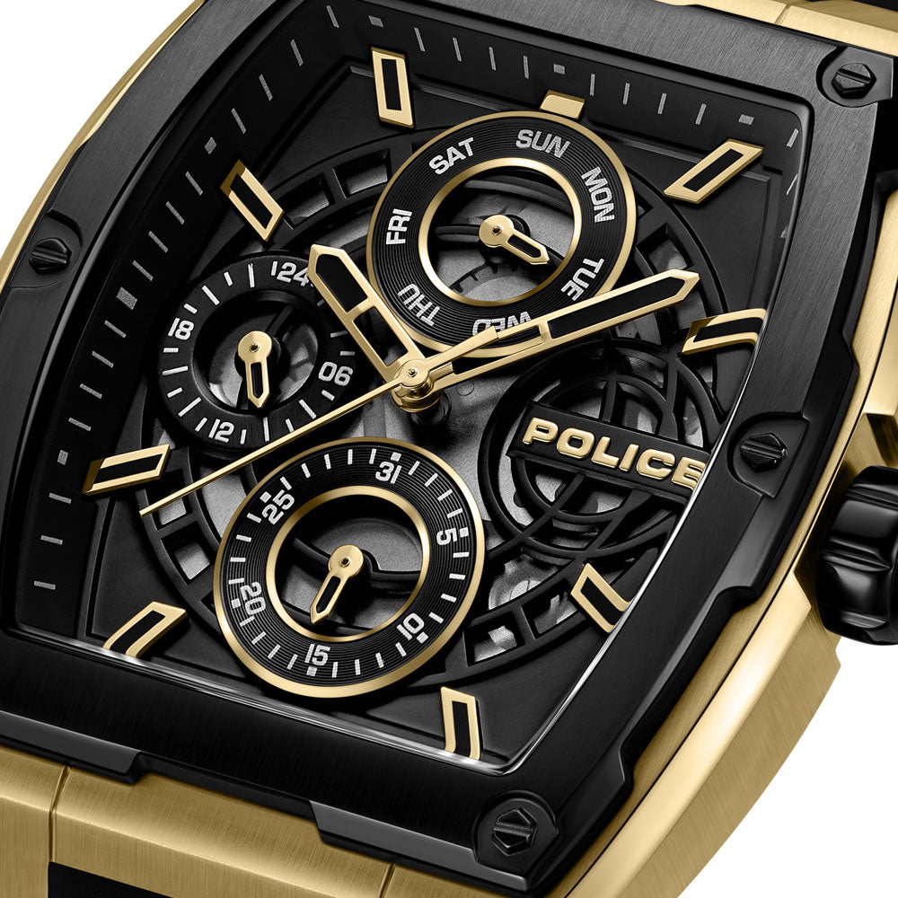 Police Creed Multifunction 42mm Rubber Band