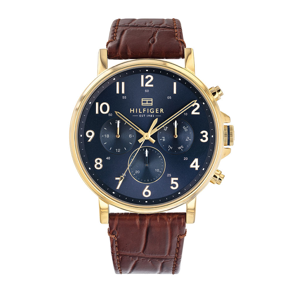 Tommy Hilfiger Daniel Multifunction 45.9mm Leather Band