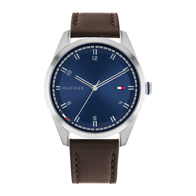 Tommy Hilfiger Griffin 3-Hand 43mm Leather Band