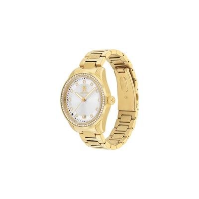 Tommy Hilfiger Th85 Crystals  3-Hand 36mm Stainless Steel Band