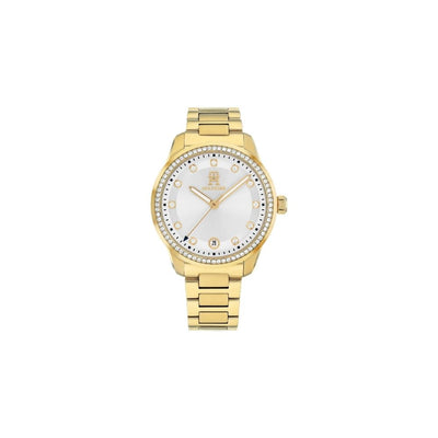 Tommy Hilfiger Th85 Crystals  3-Hand 36mm Stainless Steel Band