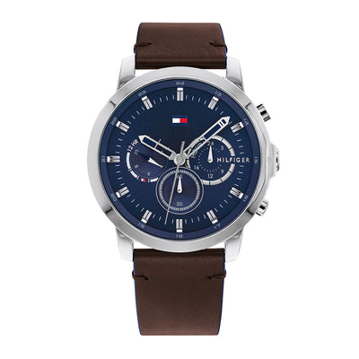 Tommy Hilfiger Jameson Multifunction 46mm Leather Band