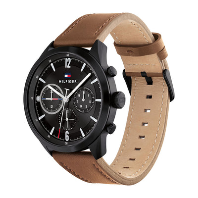 Tommy Hilfiger Matthew Multifunction 44mm Leather Band