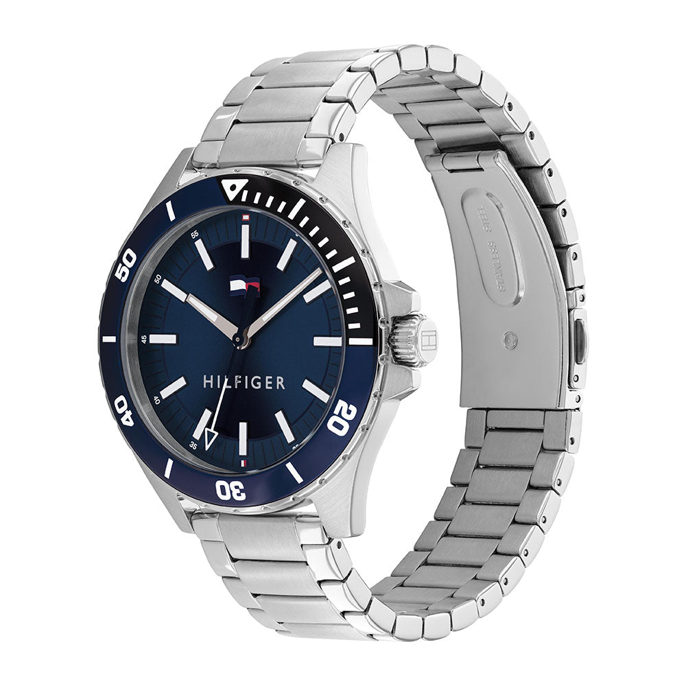 Tommy Hilfiger Logan 3-Hand 43mm Stainless Steel Band