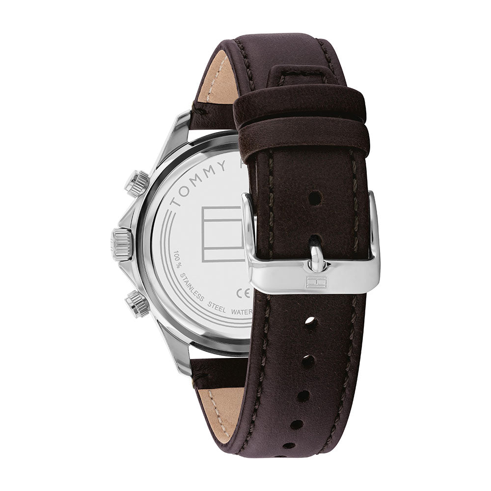 Tommy Hilfiger Miles Multifunction 44mm Leather Band