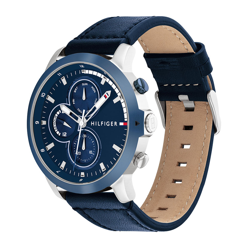 Tommy Hilfiger Jameson Le Multifunction 46mm Leather Band