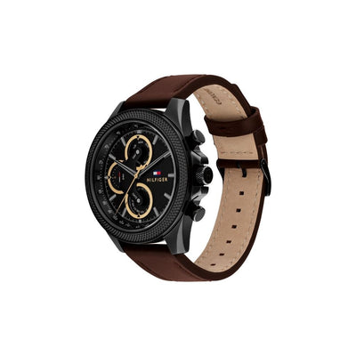 Tommy Hilfiger Clark Multifunction 46mm Leather Band