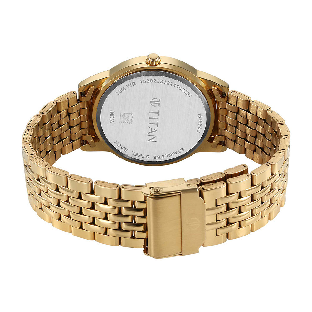 Titan Karishma Date 39mm Stainless Steel Band