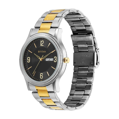 Titan Karishma Date 40mm Stainless Steel Band