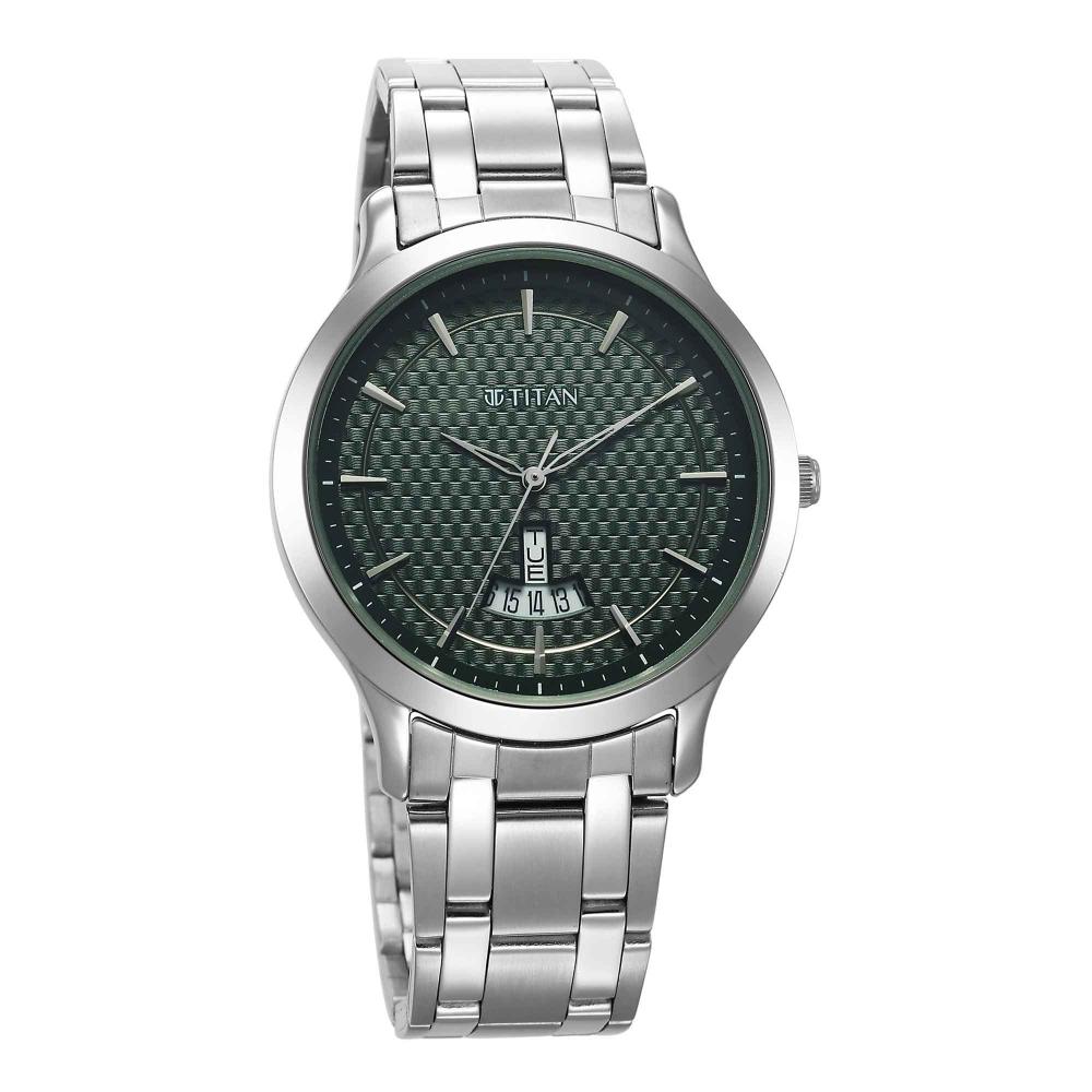 Titan Karishma Day-Date 40mm Stainless Steel Band