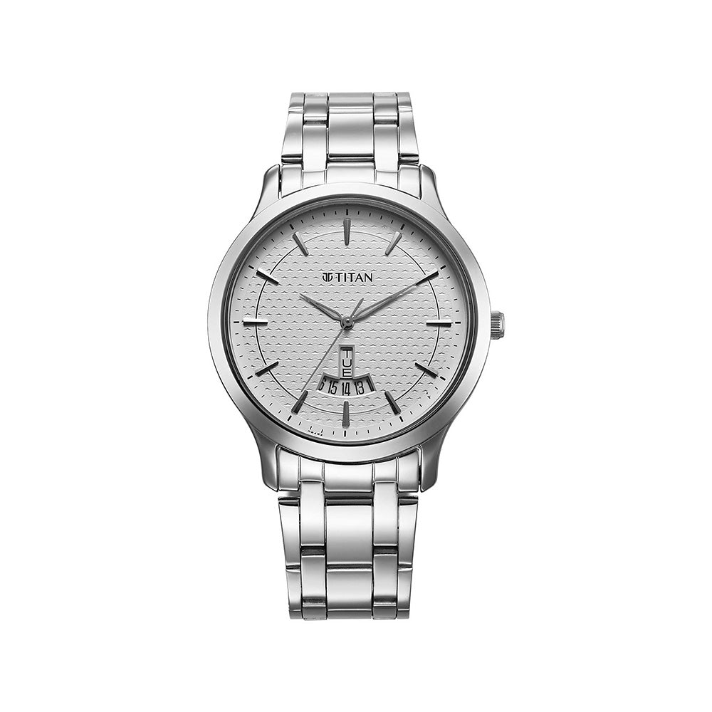 Titan Karishma Date 40mm Stainless Steel Band