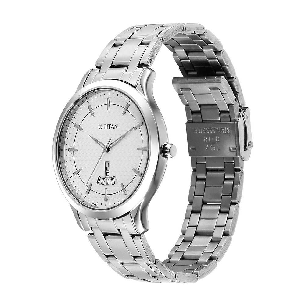 Titan Karishma Date 40mm Stainless Steel Band
