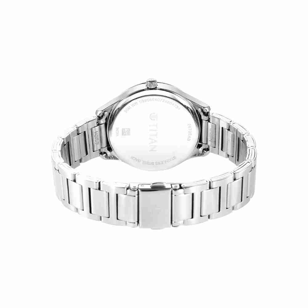 Titan Pastel 3-Hand 36mm Stainless Steel Band