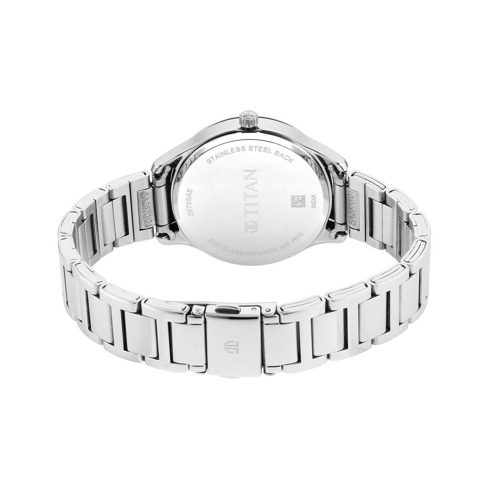 Titan Yin Yang 2-Hand 35mm Stainless Steel Band