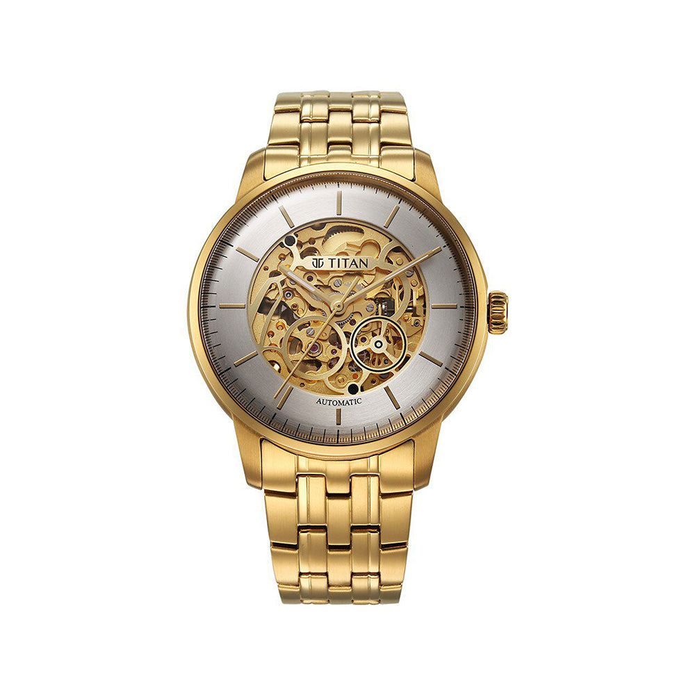 Titan Automatic Automatic 44mm Stainless Steel Band