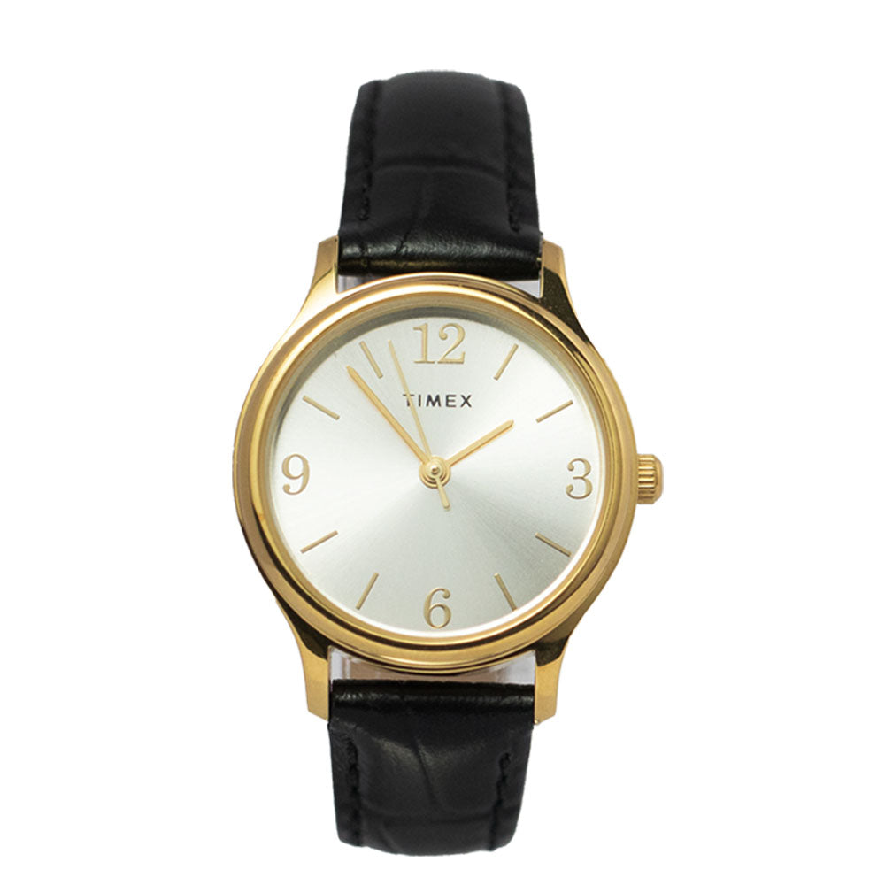 Timex Tl-87S-1 Series 3-Hand 28mm Leather Band