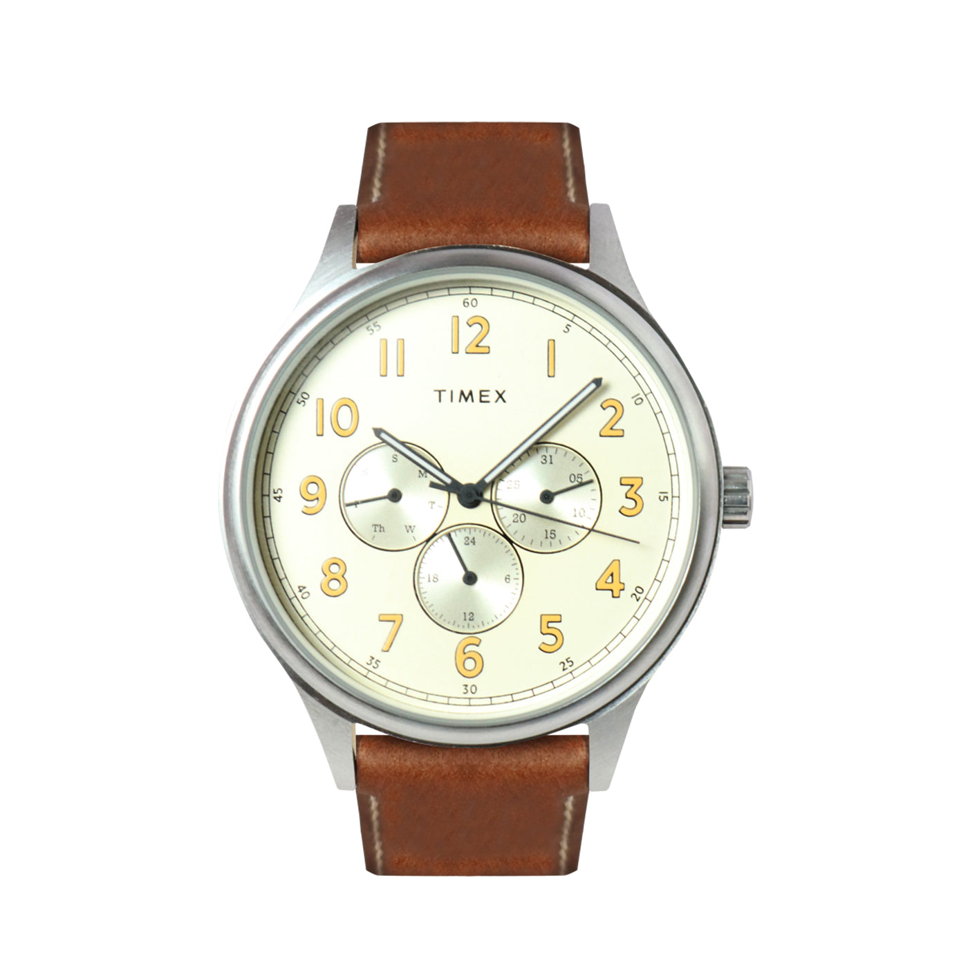 Timex Discoverer Multifunction 43mm Leather Band