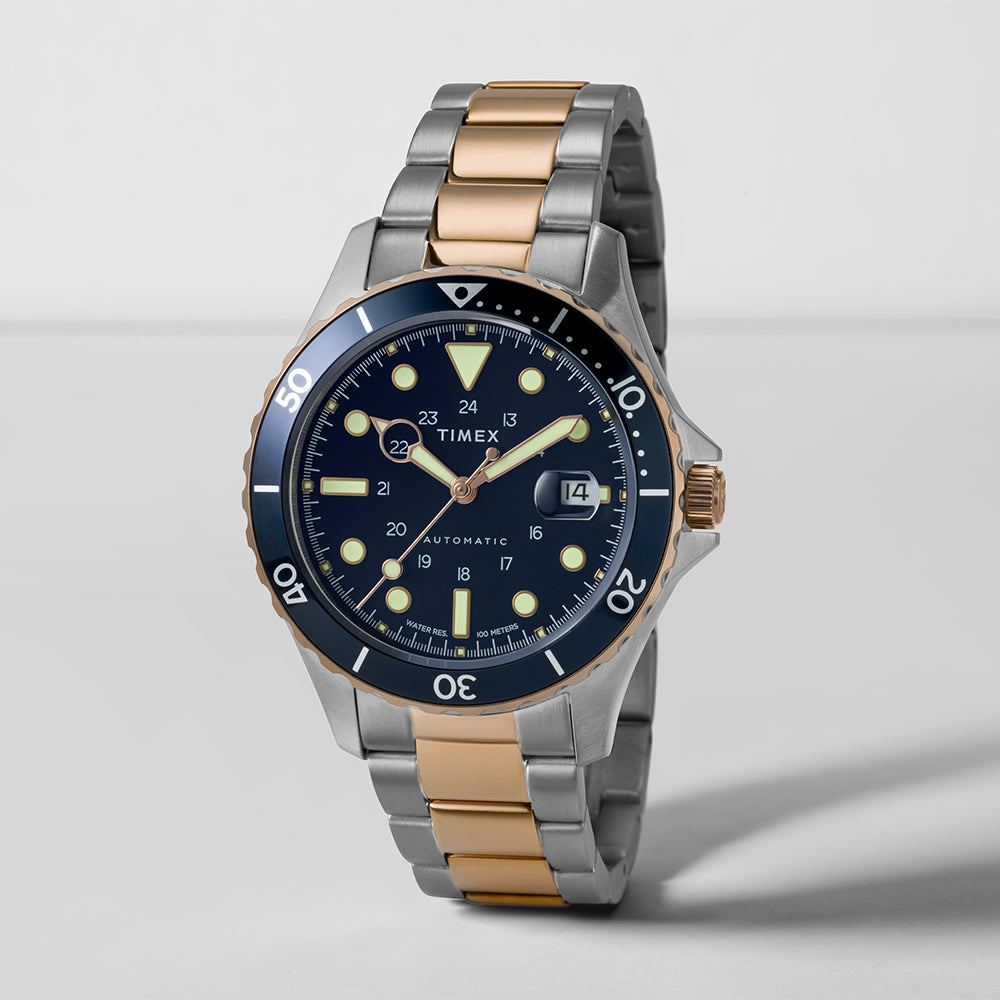 Timex Navi Date 41mm Stainless Steel Band