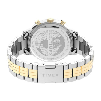 Timex Chicago Chronograph 45mm Stainless Steel Band