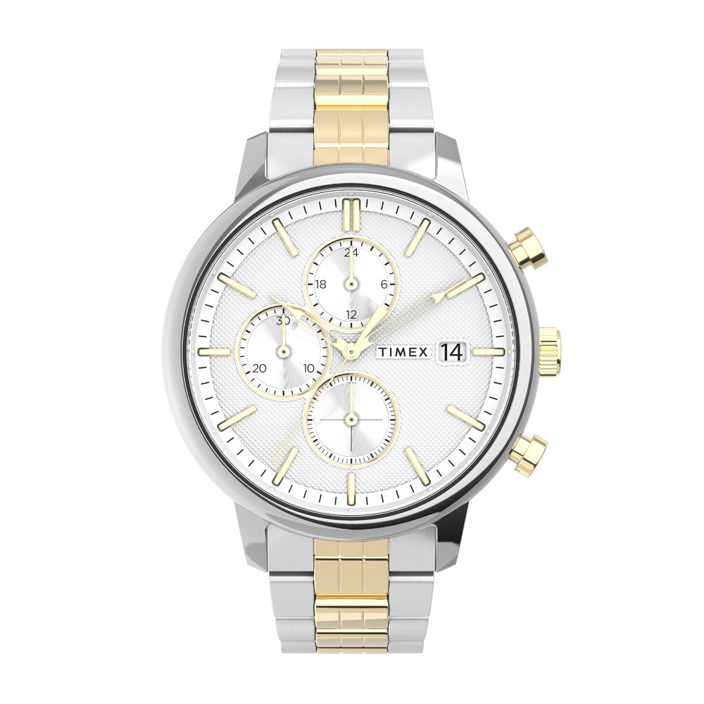 Timex Chicago Chronograph 45mm Stainless Steel Band