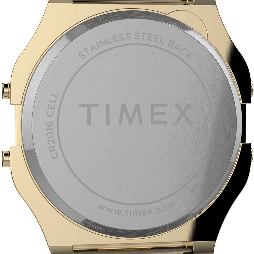 Timex T80 Digital 34mm Stainless Steel Band