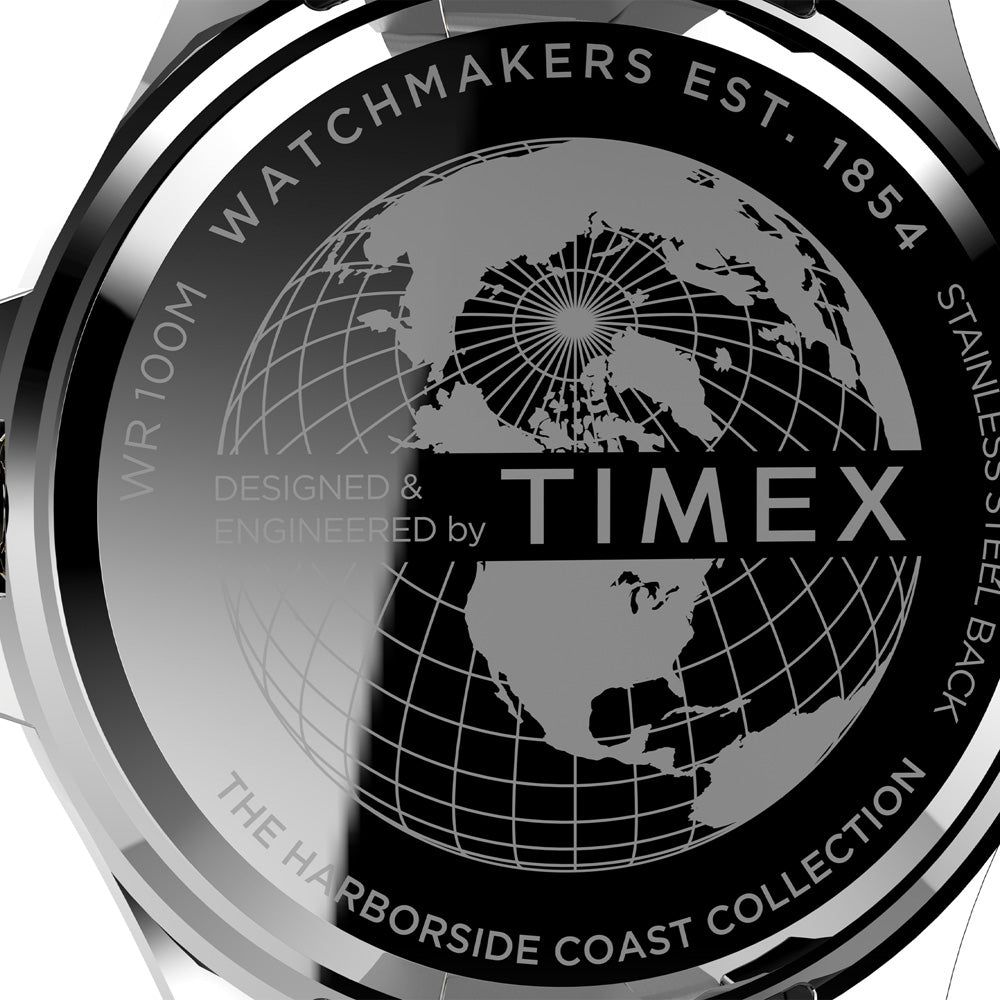 Timex Harborside Coast Date 43mm Stainless Steel Band – Watch