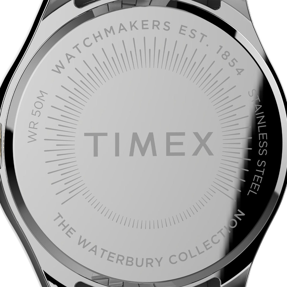 Timex Legacy 3-Hand 34mm Stainless Steel Band